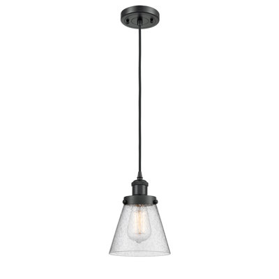 Luminaire suspendu conique à 1 lumière Wilmoth