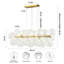 Baltser 10 - Light Dimmable Kitchen Island Bubble Glass Chandelier-1671043030