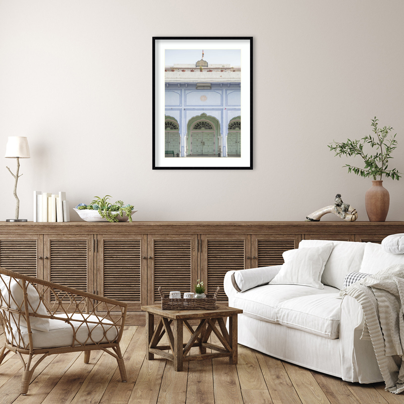Sunshine Palace Print by Shot by Clint, Black, 41" H x 31" W