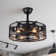 Industrial Wind Variable Frequency Ceiling Fan Light Six-speed Six-speed Silent Fan With Remote Control Including Light Bulb