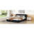 Queen Size Upholstered Platform Bed, Black