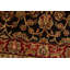 Hand-Knotted High-Quality Black and Red Area Rug