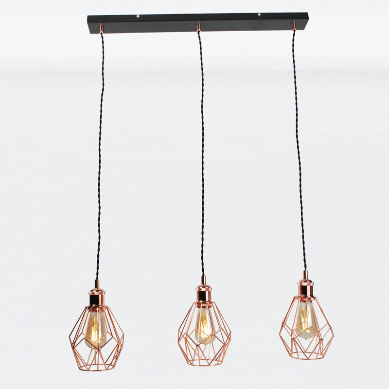 Esgerth 3 - Light Copper Kitchen Island Pendant