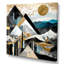 Sarcelle et or géométrique harmonie - impression sur toile géométrique City-88538629-88538636