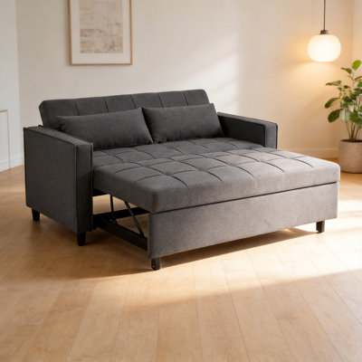 Myleen 2 Seater Linen Sofa Bed