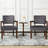 Soave 32.6'' Tall Velvet Accent Chairs Sets for Living Room, Accent Armchair with End Table-2096779230
