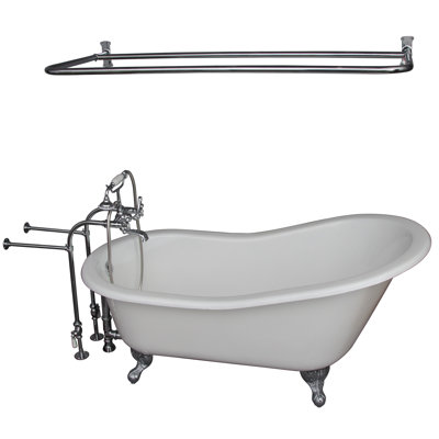 Baignoire de trempage sur pattes en fonte 67 po. X 29 po. Icare