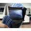 Vagues fractales bleu foncé - coussin abstrait imprimé-29603911-29603904