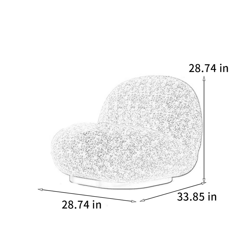 360° rotating high-end chair, Green/White