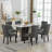 PU Leather Dining Chairs with Pull Ring-443848405