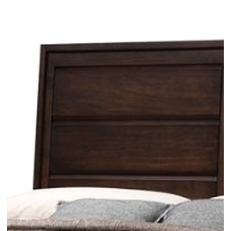 Walnut - Finished Queen Panel Bed, Wooden Frame Made Of And Chipboard, 4 Slats, 8 Support Legs, 87 Inches Length Bed For With Colored Frame, Raised Panels, Straight Box Spring Needed, 660Lbs Capacity