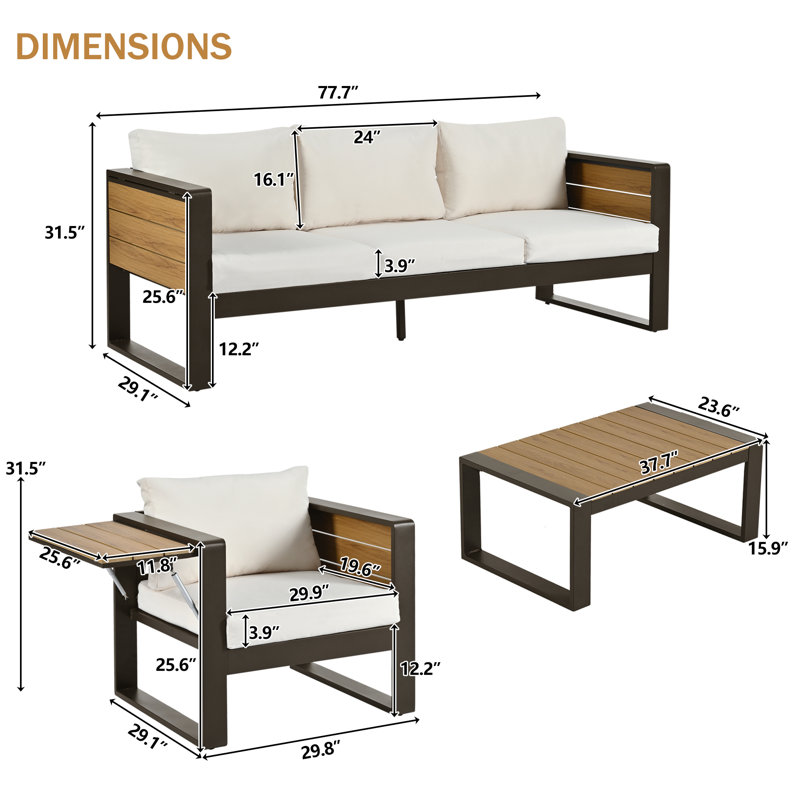 5 - Person Patio Conversation Set