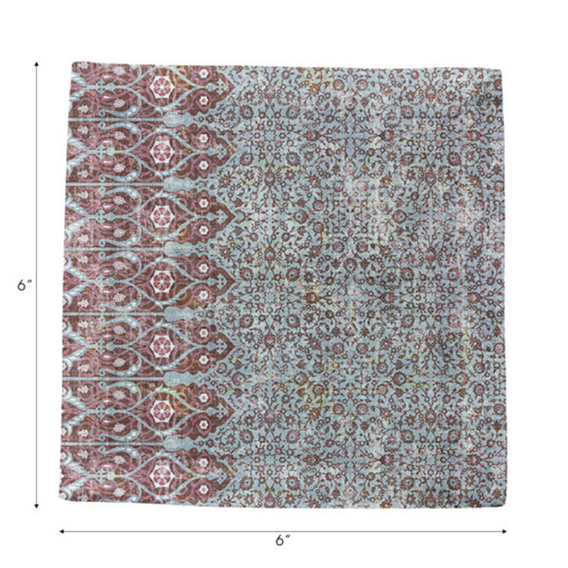 Square Napkins, Turq Red