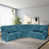 Velours bleu paon est en rupture de stock