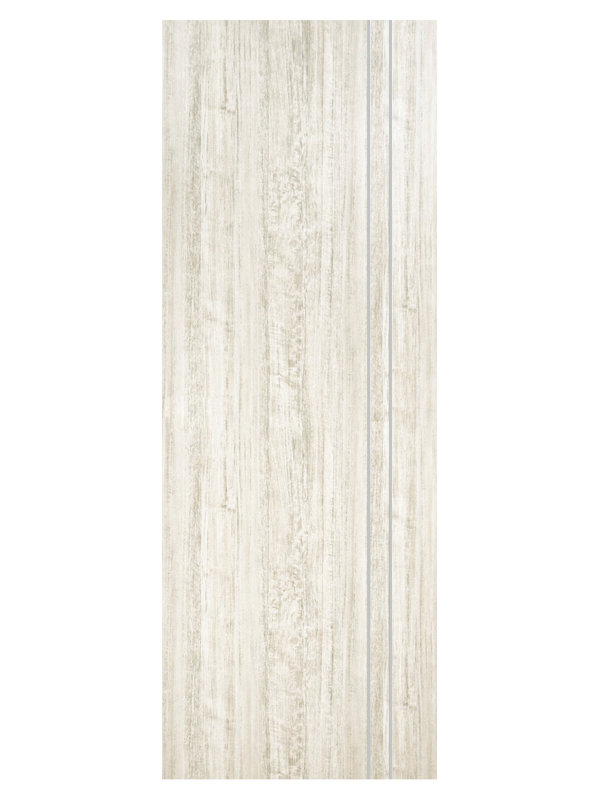 Dalle de porte intérieure stratifiée moderne HG-002VR seulement, Bois d'aloès clair, 36 po x 80 po