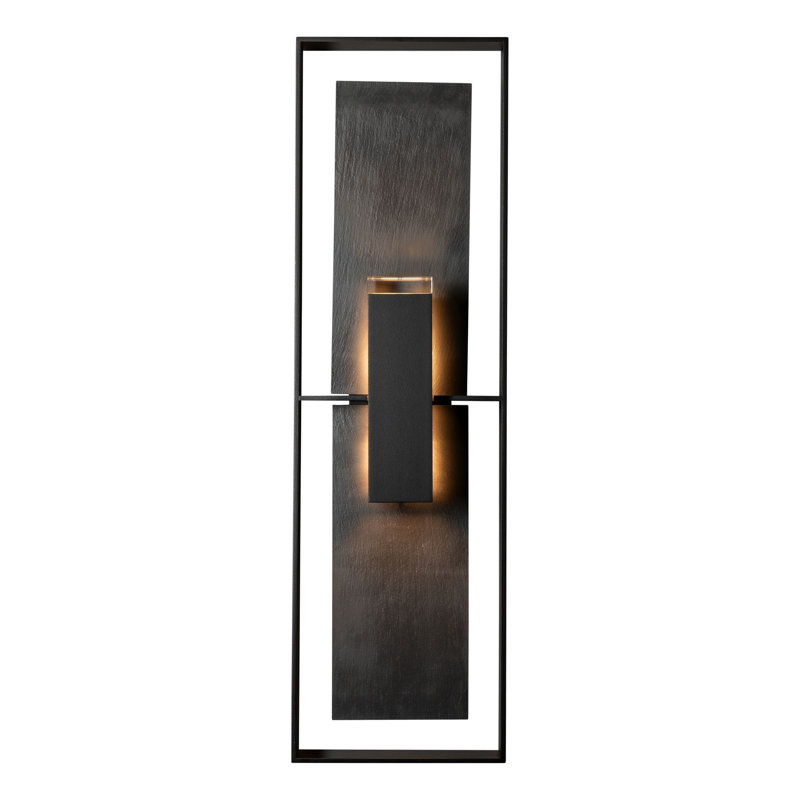 Shadow Box Aluminum Wall Light, Coastal Black, 34" H x 10" W x 4.4" D