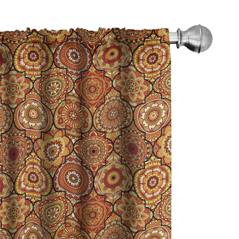 Semi-Sheer Rod Pocket Curtain Panels, 28" x 63"