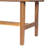 Stylish Acacia Wood Bedroom Bench With Woven PU Leather Seat