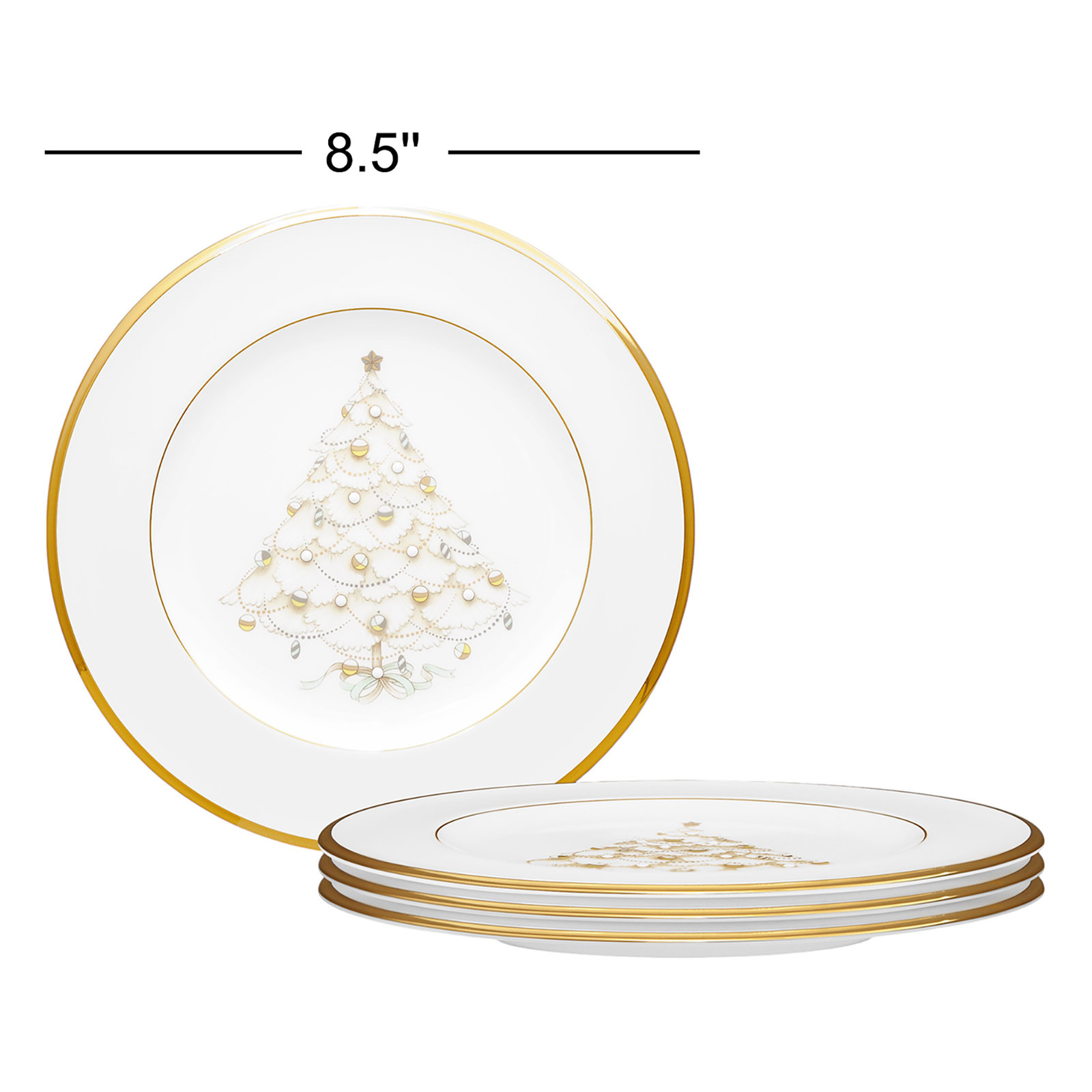 Noritake Palace Christmas 9" Salad Plate, Gold