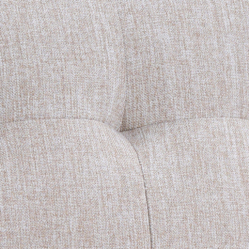 Fauteuil rembourré avec dossier touffeté de 37 po de largeur Merrylite, beige, Beige
