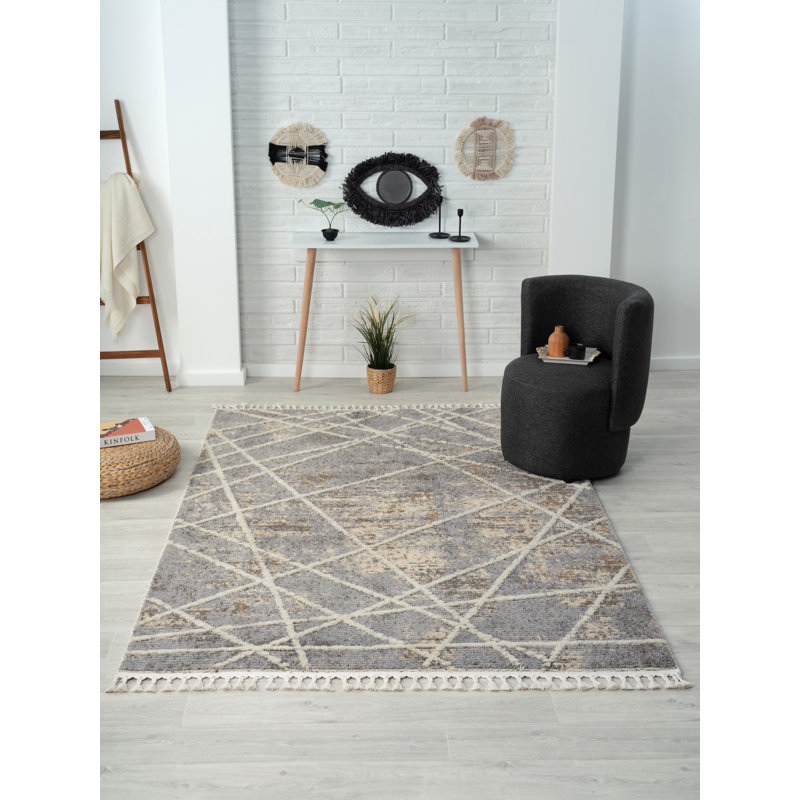Sarina beige Rug, Rectangular 160 x 230cm
