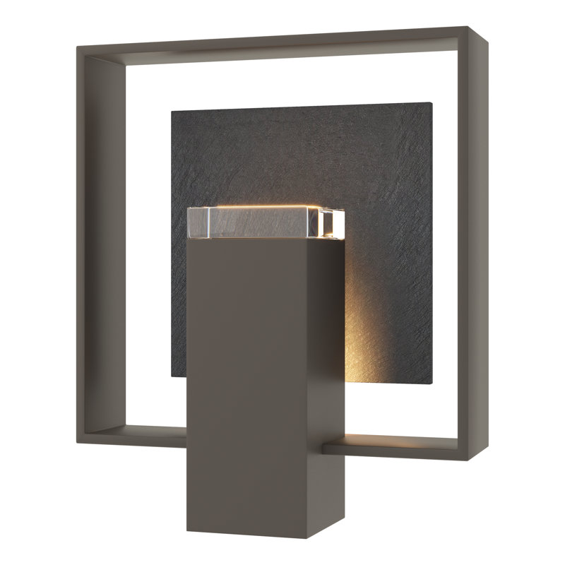 Shadow Box Aluminum Wall Light, 11.7" H x 10" W x 4" D, Coastal Dark Smoke
