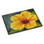 Paillasson d’extérieur antidérapant jaune d’hibiscus Walberg-1727433624
