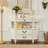 White Solid Wood Console Table-231280470