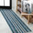 Ventress Geometric Striped Machine-Washable Blue/Cream Rug-1568966232