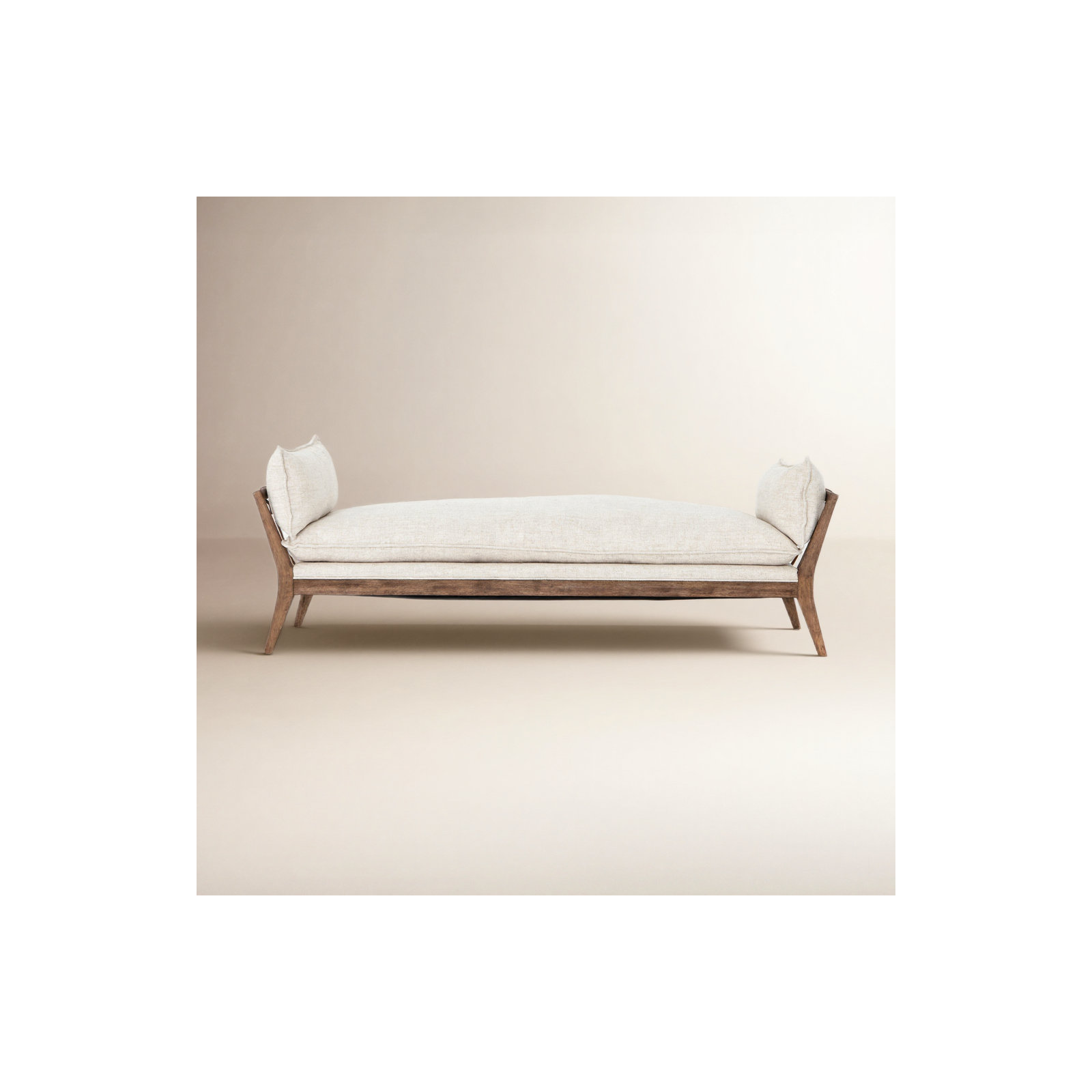 Kristen Solid Wood Upholstered Chaise Lounge