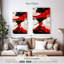 Avery - rouge abstrait-106965032