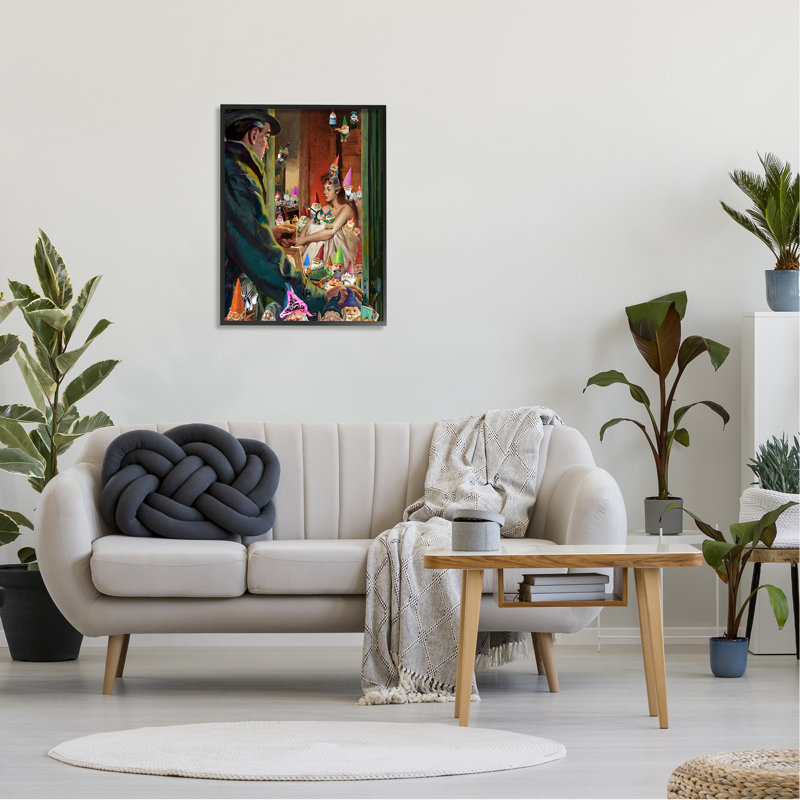 Peinture traditionnelle «People Humour» par Barry Kite - impression, Plaque murale, L 16 po x H 16 po