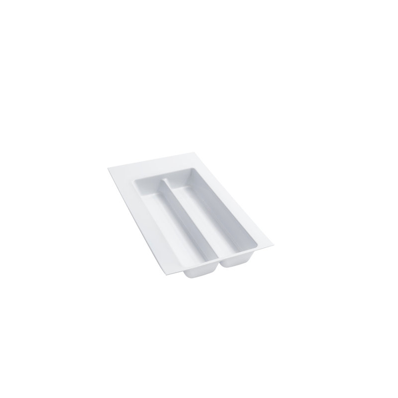 Rev-A-Shelf Polymer Trim to Fit Glossy Drawer Insert Utility Organizer, White