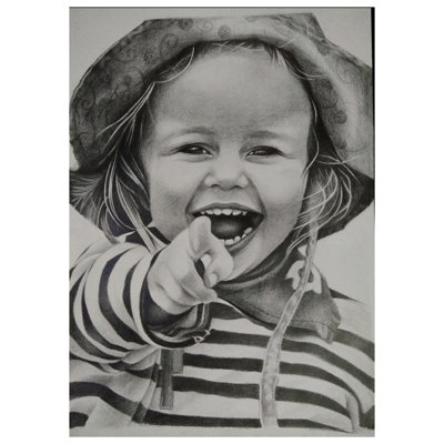 Smile Again - Cutie | Graphite On Paper | By Arushi Tripathi