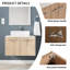 Ensemble de meuble-lavabo mural simple 30 po