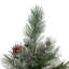 Arbre mélangé 9 'en cachemire et poils de neige avec 105 pommes de pin et 1200 lumières claires-UL, 2317 pointes, diamètre: 69
