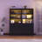 71"H X 47.2"W Book Cabinet Storage Bookcase with USB & Type-C Charging Ports and LED Lights (2A)-470747629