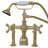 British Telephone Deck Mount Tub Faucet (P0462)-96914309