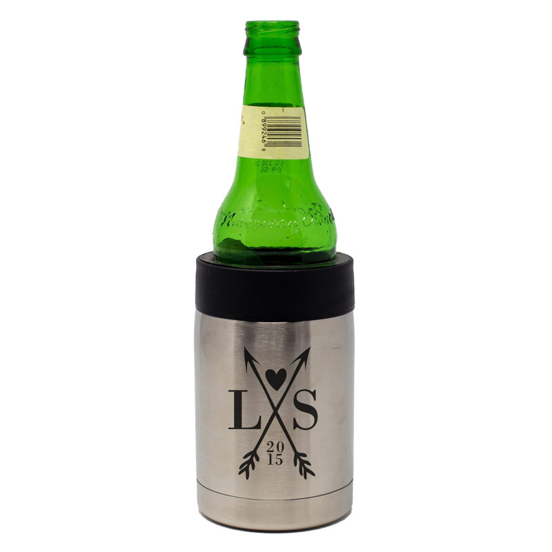 10 oz. Refroidisseur combiné de canettes et de bouteilles à double paroi en acier inoxydable, Oui
