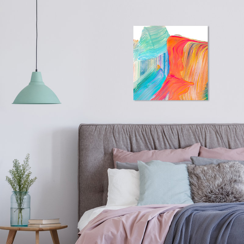Holi - Impression sur toile, H 16 po x l 16 po x P 1,5 po, Toile tendue
