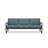 Obaida 84'' Wide Powder Coated Aluminum Patio Sofa with Cushions-88608533-88608534