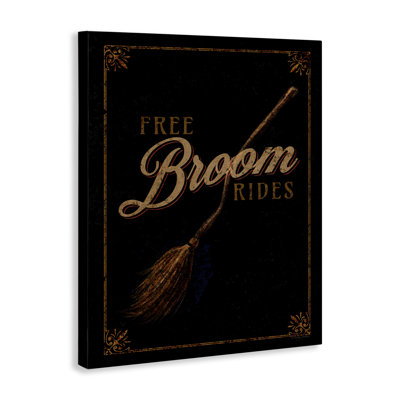 «Rustic Free Broom Rides», art mural sur toile par Molly Mattin