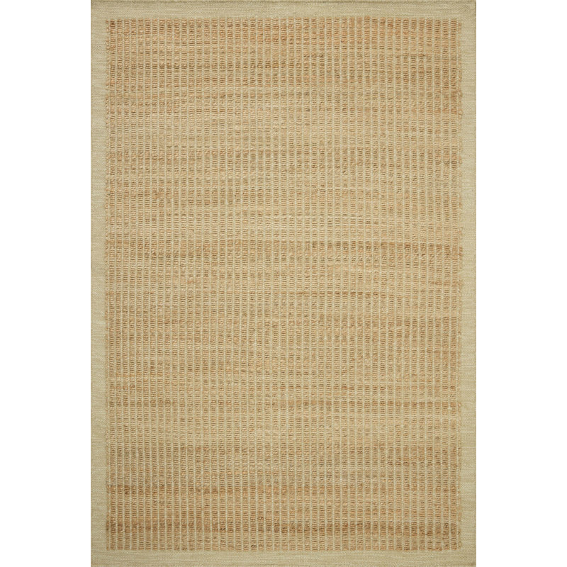 Amber Lewis x Loloi Lilah Natural / Antique Ivory Area Rug, Rectangle 5' x 7'6"