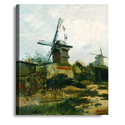Windmills on Montmartre by Vincent Van Gogh. The World Classic Art Reproductions, Giclee Canvas Prints Wall Art for Home Decor