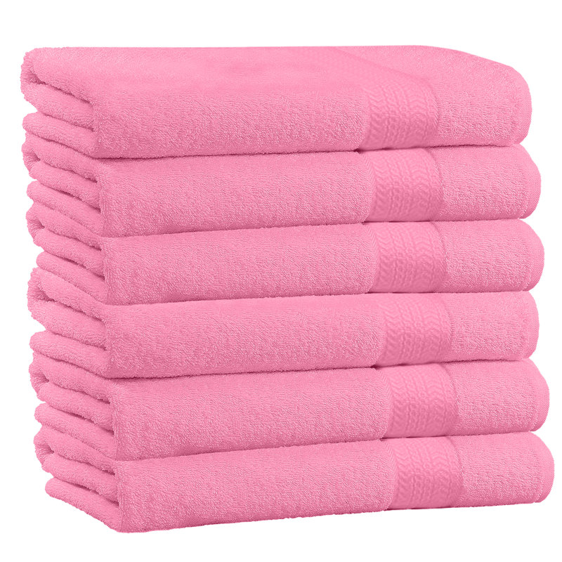 Plush Bath Towel, Pink