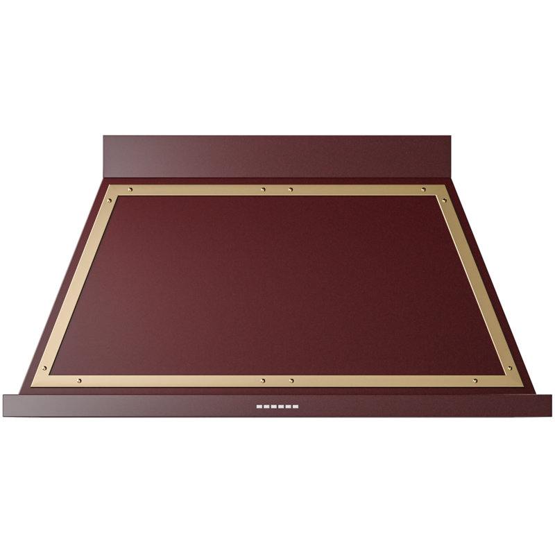 ILVE Nostalgie II Noblesse 48 in Range Hood, Burgundy/Brass
