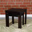Ensemble de 2 tables gigognes en eucalyptus