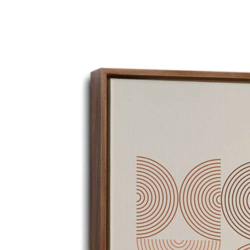 Bauhaus Earth Line Rhythm, Noyer, H 25 po x l 36 po