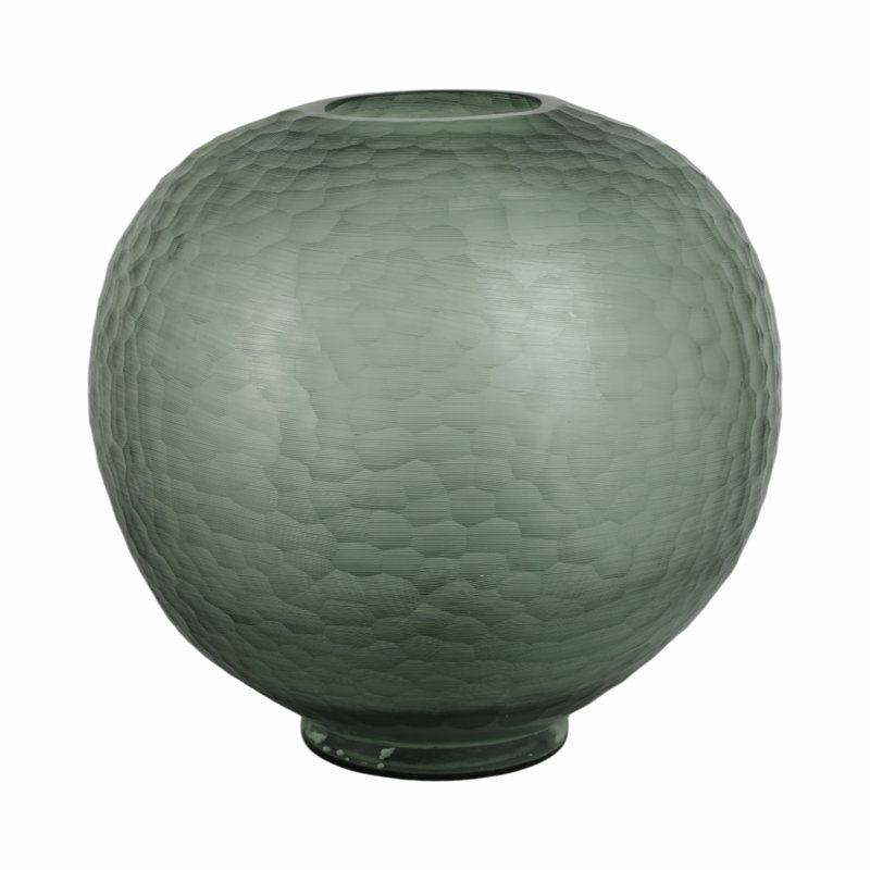 Bastia Handmade Glass Table Vase, Overall Height - 14"