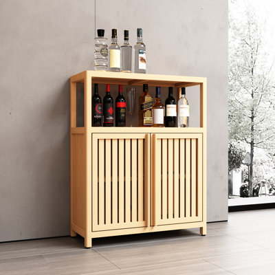 Large Capacity Bamboo Bathroom Storage Cabinet – Multifunctional Furniture For Bathroom, Living Room & Kitchen